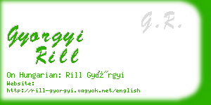 gyorgyi rill business card